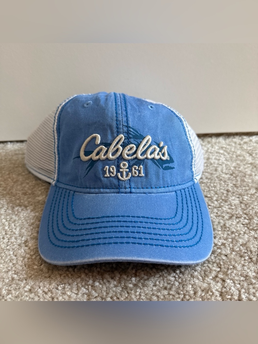 Cabela’s Women’s Blue Adjustable Hat with White Mesh